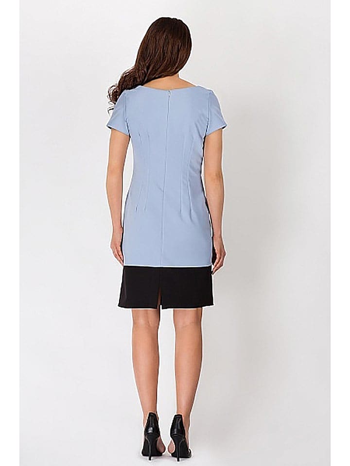 Awama Kleid in Hellblau/ Schwarz günstig kaufen S