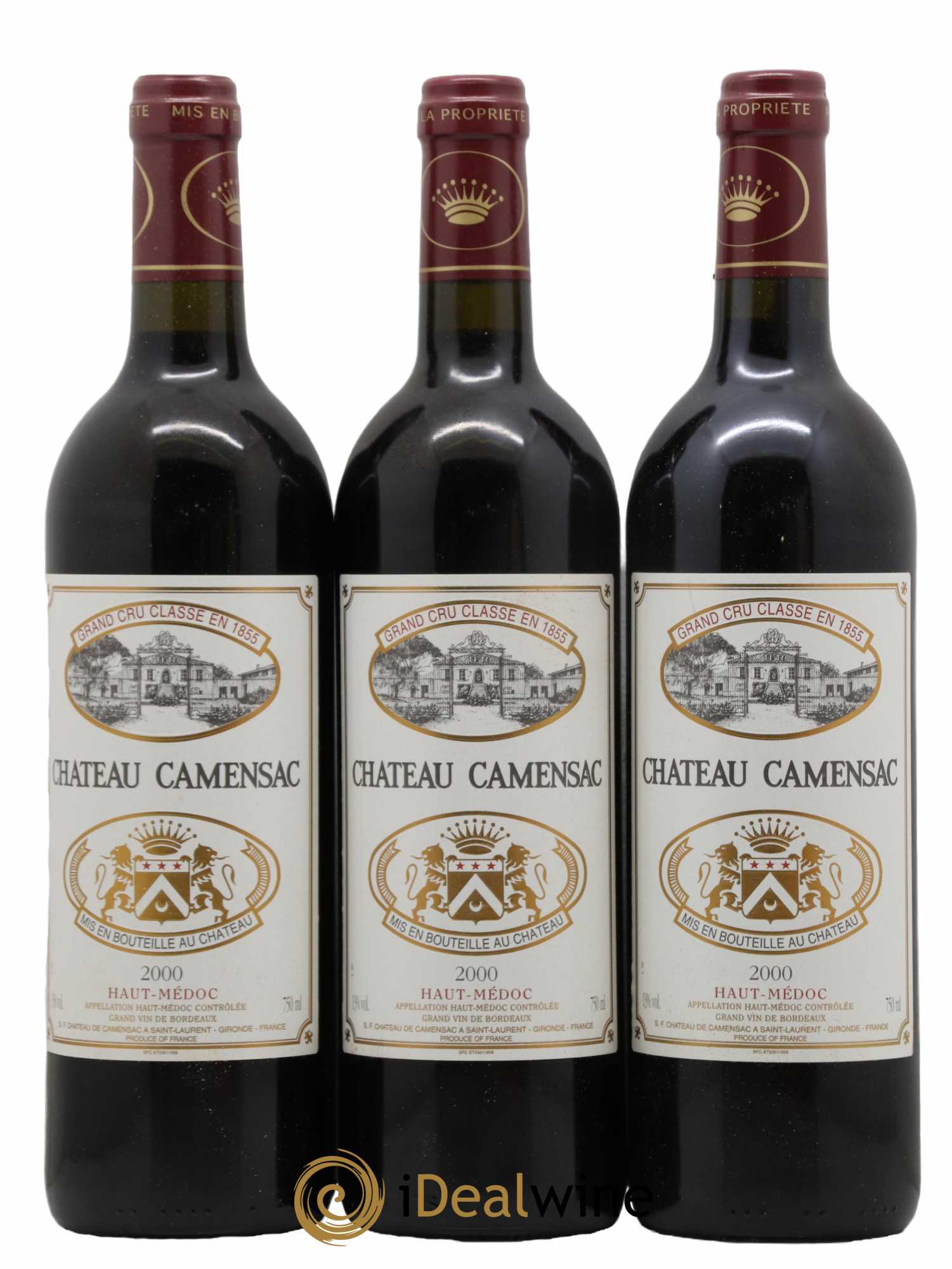Château Camensac 5ème Grand Cru Classé  2000 - Lot de 12 Bouteilles