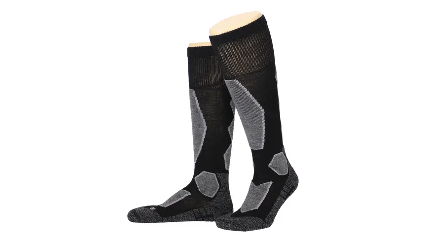 MOVE UP Unisex Kniestrümpfe Ski & Snowboard grau