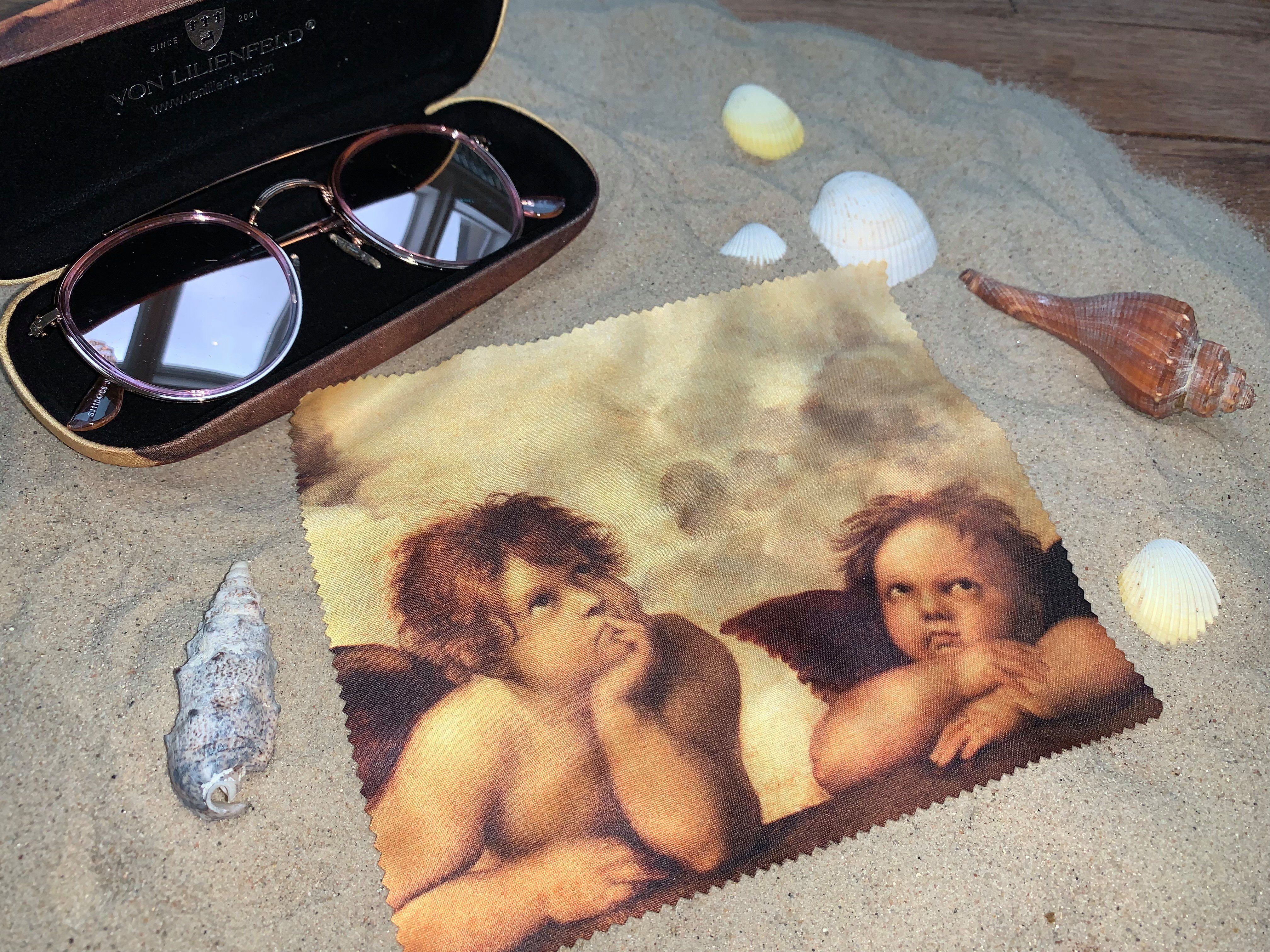 von Lilienfeld Brillenetui Brillenetui Raffael Engel Kunst Motiv Hardcase, stabiles mit Mikrofaser bezogenes Hardcase