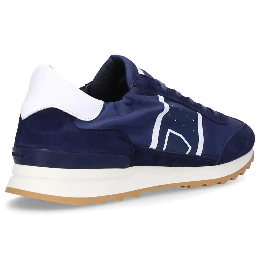 Philippe Model - Sneaker low Logo Streifen blau - blau