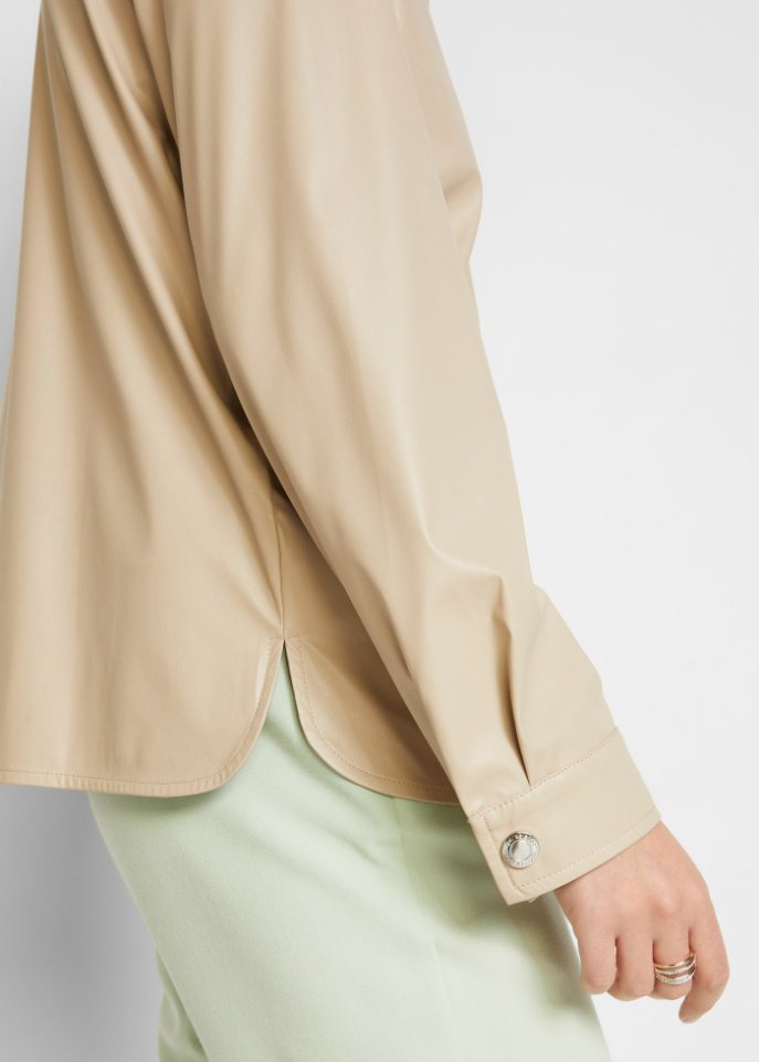 Lederimitat Blusenjacke