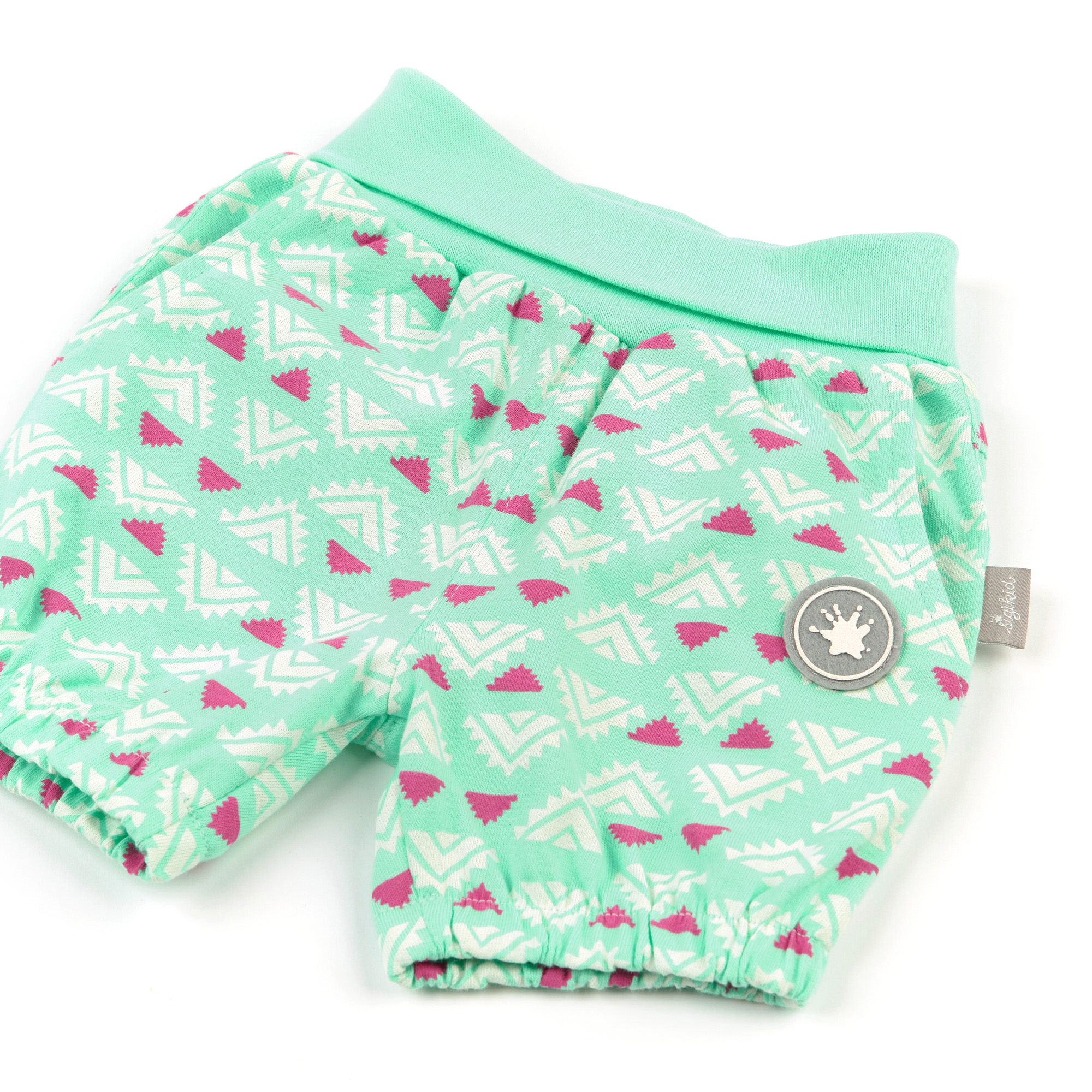 Mintgrüne Baby-Shorts mit Softbund