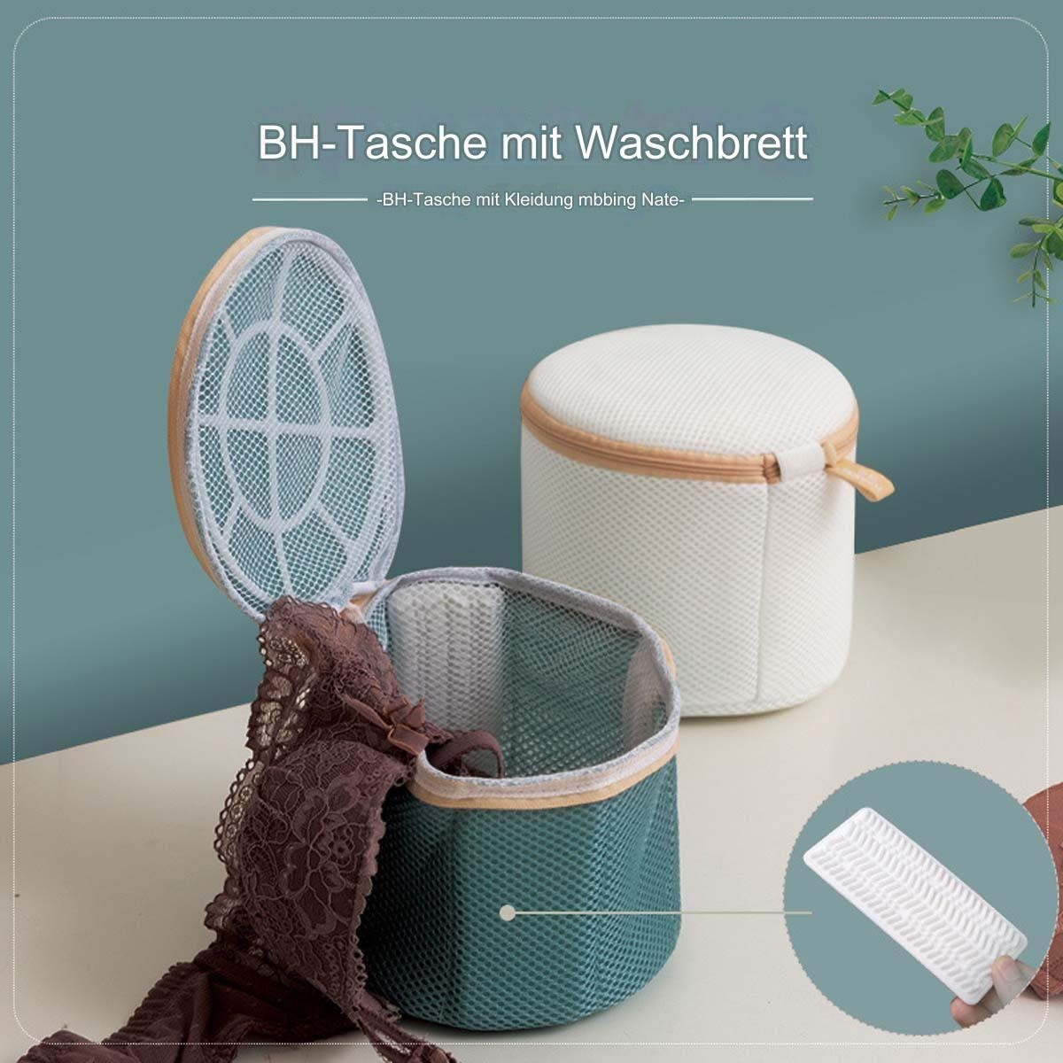 FIDDY Wäschenetz BH-Wäschesack, Wäschenetz, Wäschesack für Waschmaschine,(2-St), BH-Schutz mit Reißverschluss und Trageband