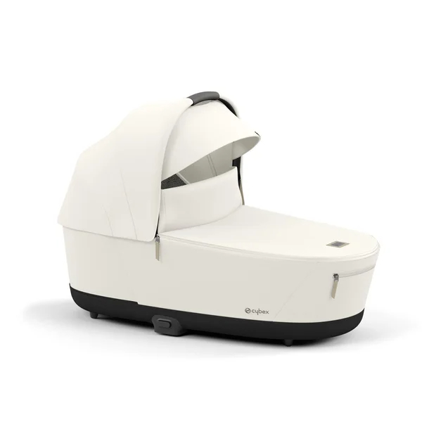 Cybex Priam V4 stroller set in white with frame matte black