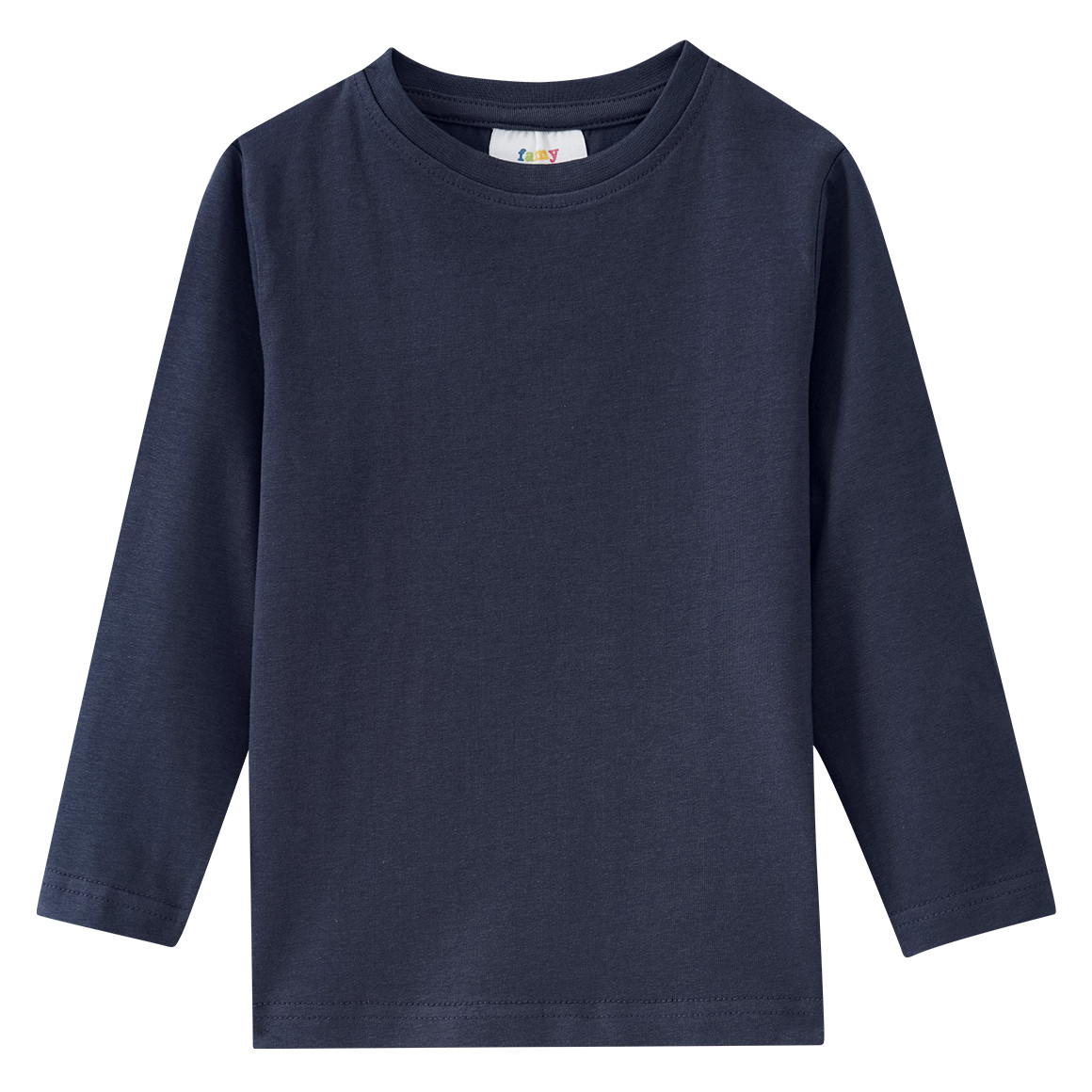 2 Mädchen Langarmshirts im Basic-Style