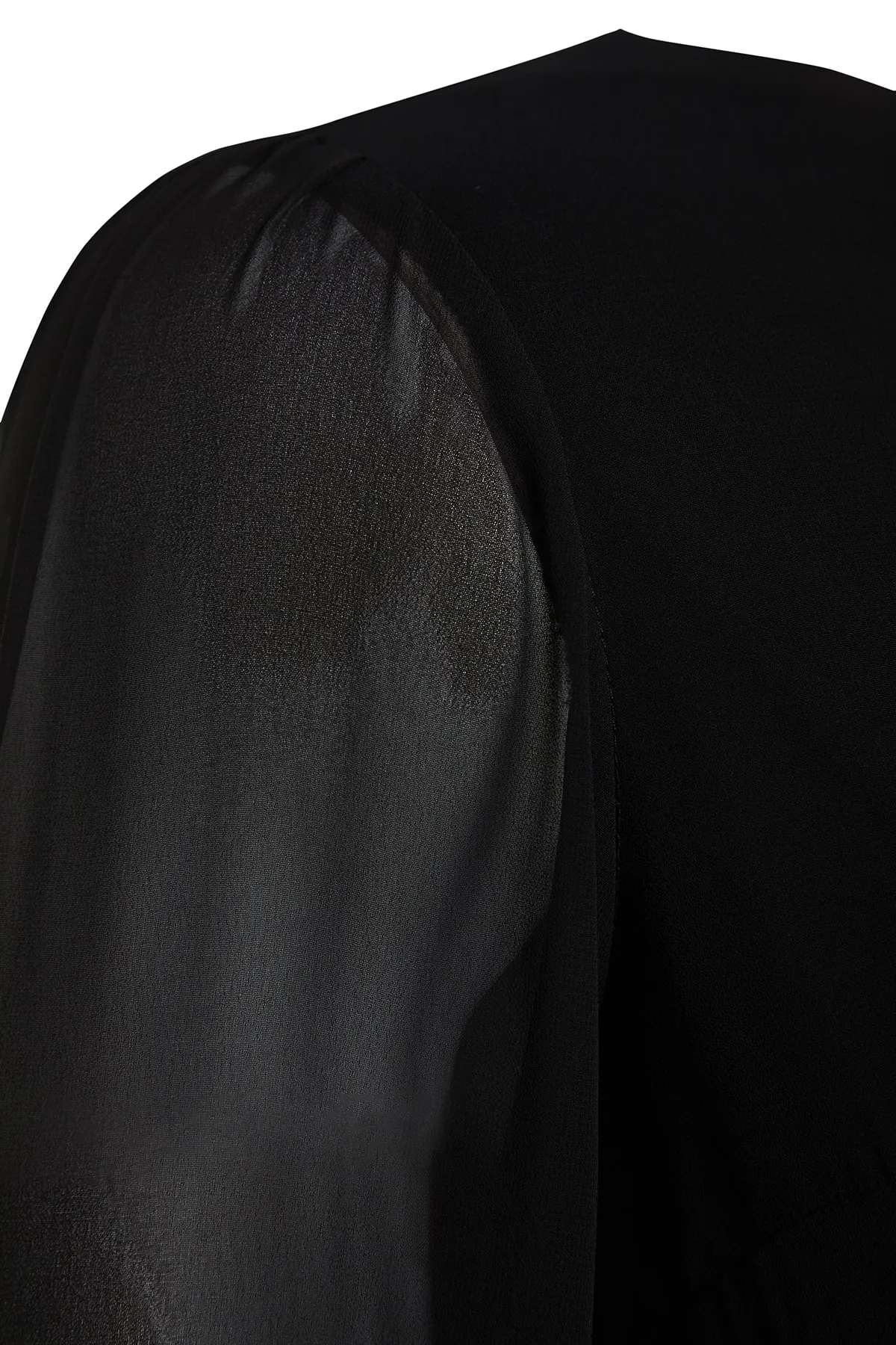 Trendyol Curve  Schwarzes schlichtes Basic-Midi-Kleid in Übergröße aus gewebtem Stoff