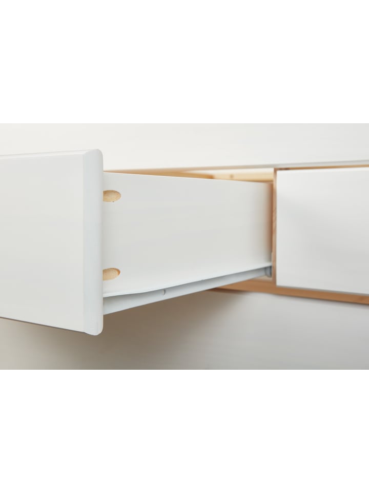 ebuy24 Bett Riewo Weiß 205 x 98 cm günstig kaufen onesize