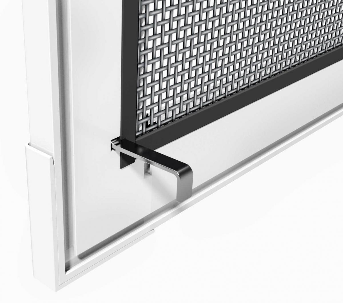 Windhager Powertec Alu-Insektenschutz Fenster 100 x 120, Weiss
