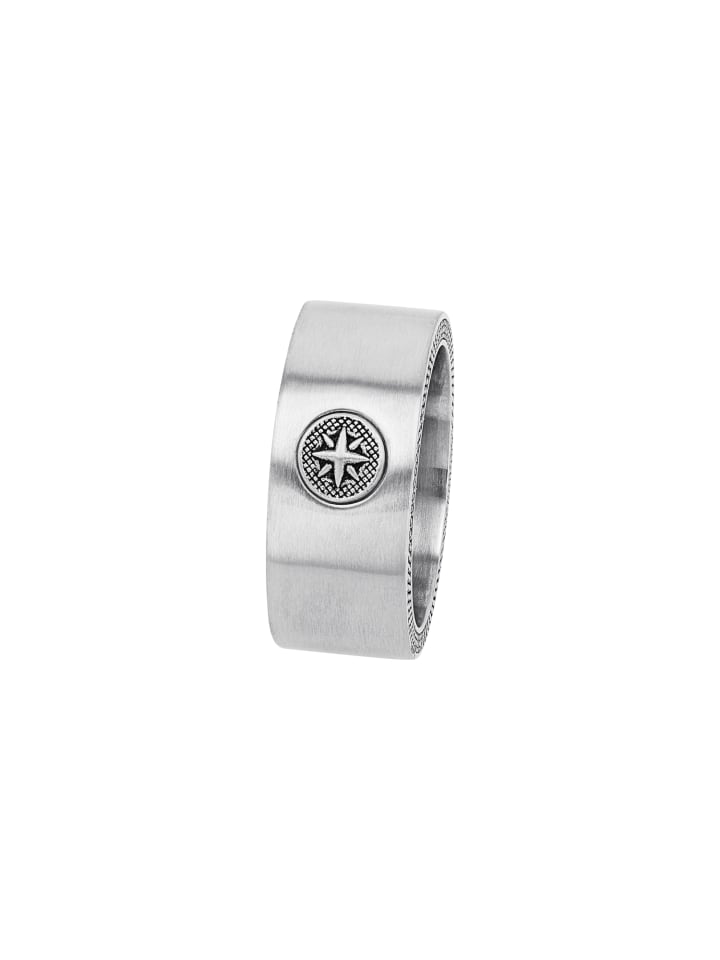 s.Oliver Ring Edelstahl in Schwarz günstig kaufen