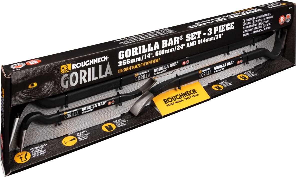 Sada páčidiel ROUGHNECK 64-401 Gorilla Bar: 350/600/900 mm