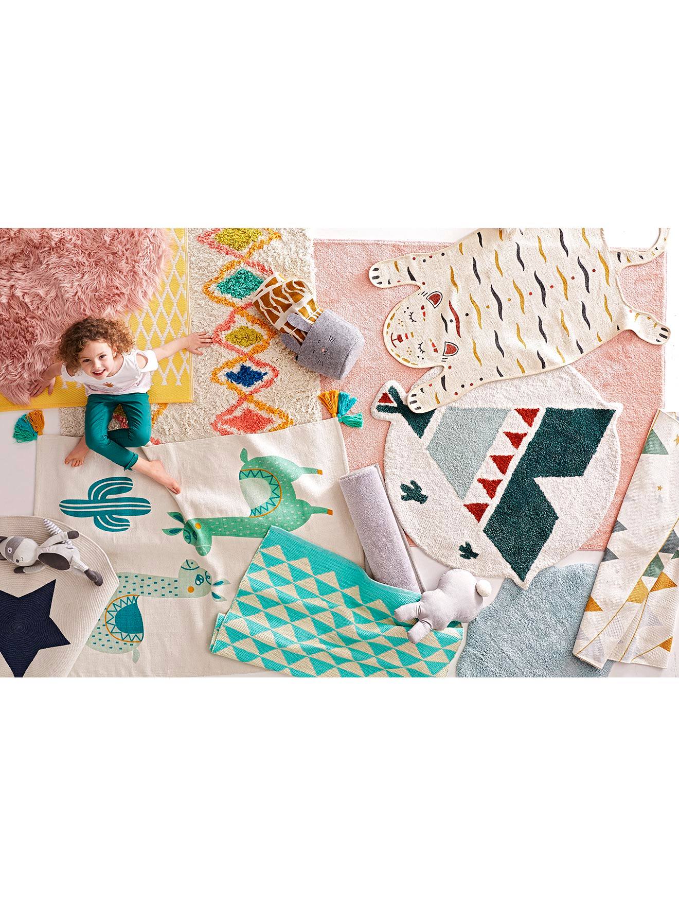 Tapis Arlequin multicolore