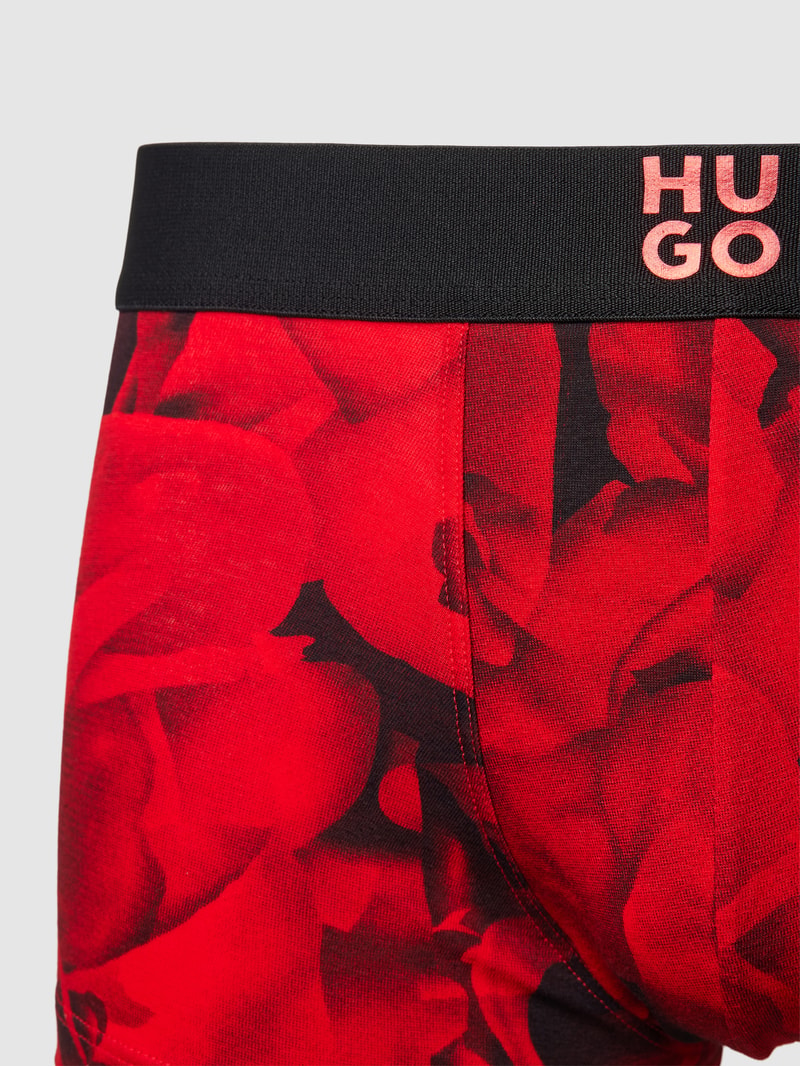 Trunks mit elastischem Logo-Bund im 2er-Pack in schwarz