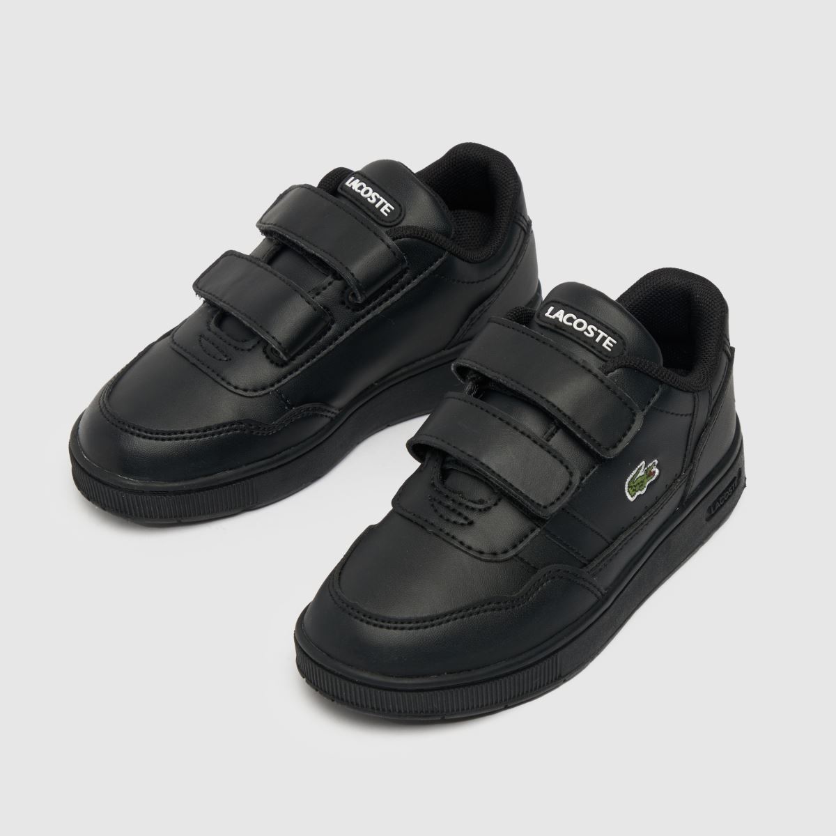 Černé batolecí tenisky Lacoste s klipem