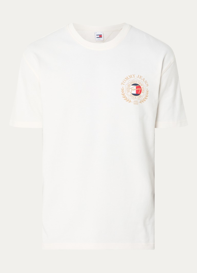 Tricou Tommy Hilfiger cu logo și imprimeu pe spate.