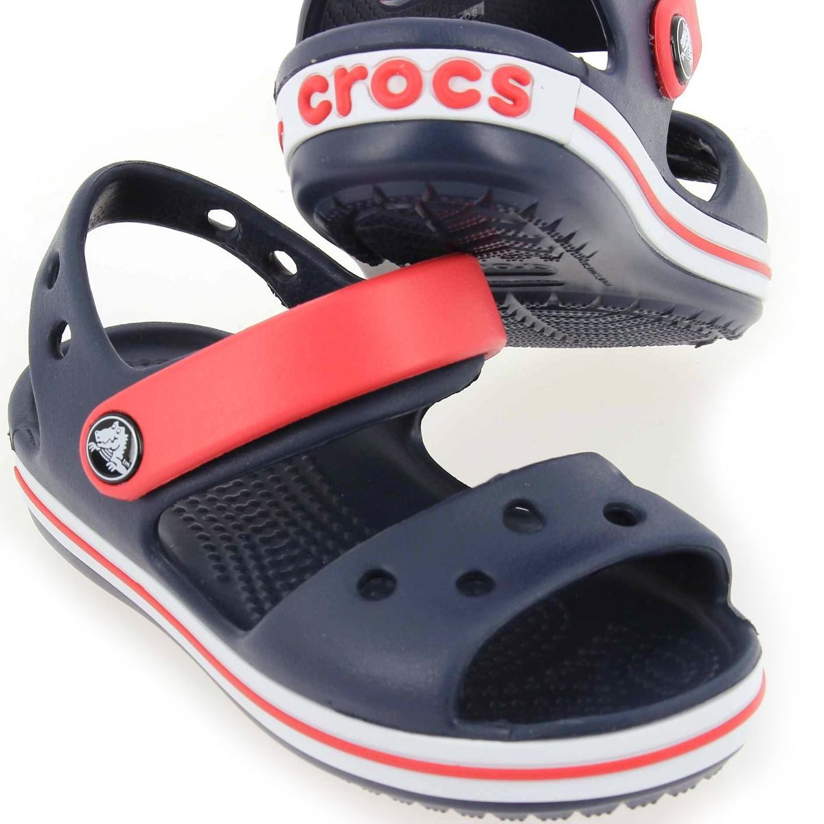 Crocs  CROCBAND SANDAL KIDS B - Marine Rouge