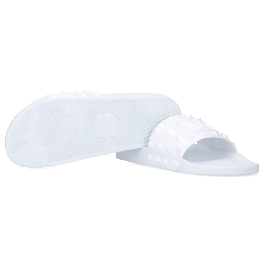 Valentino Garavani - Sandalen VLOGO SIGNATURE Kalbsleder - weiß