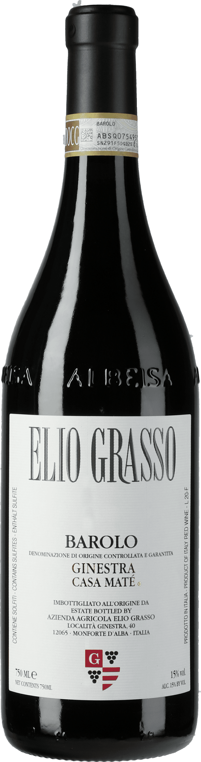 Elio Grasso: Barolo Ginestra Casa Mate 2019
