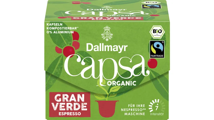 Dallmayr Capsa Kaffeekapseln Gran Verde Espresso 56 g