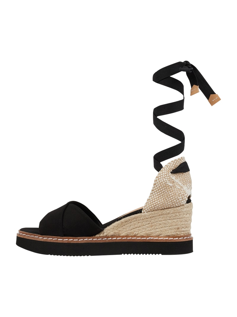 Wedges aus Textil Modell 'Bonnie' in schwarz