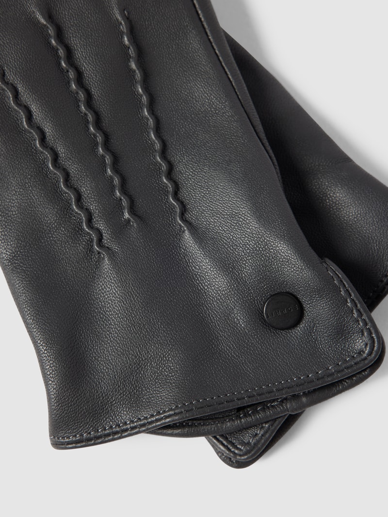 Touchscreen-Handschuhe aus Leder Modell 'Nappa Glove' in anthrazit