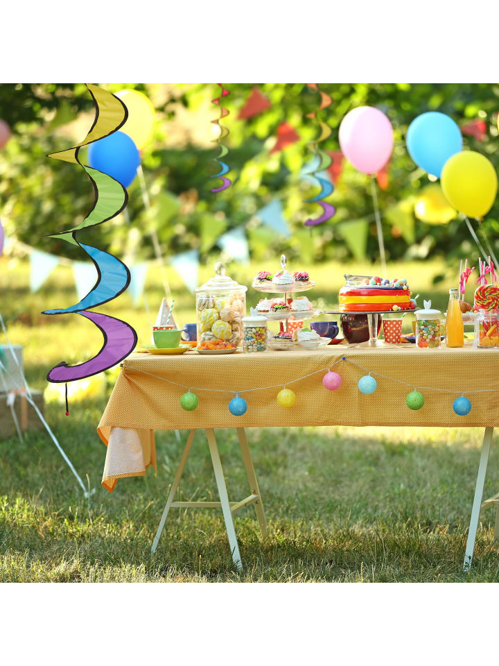 relaxdays 3 x Windspiel in Bunt - (H)137 x Ø 24 cm günstig kaufen onesize