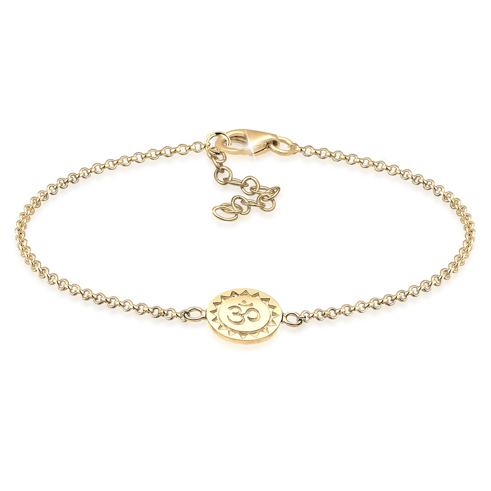 Elli Elli Bracelet Femme Pendentif Talisman Élégant en Argent Sterling 925 Bracelet