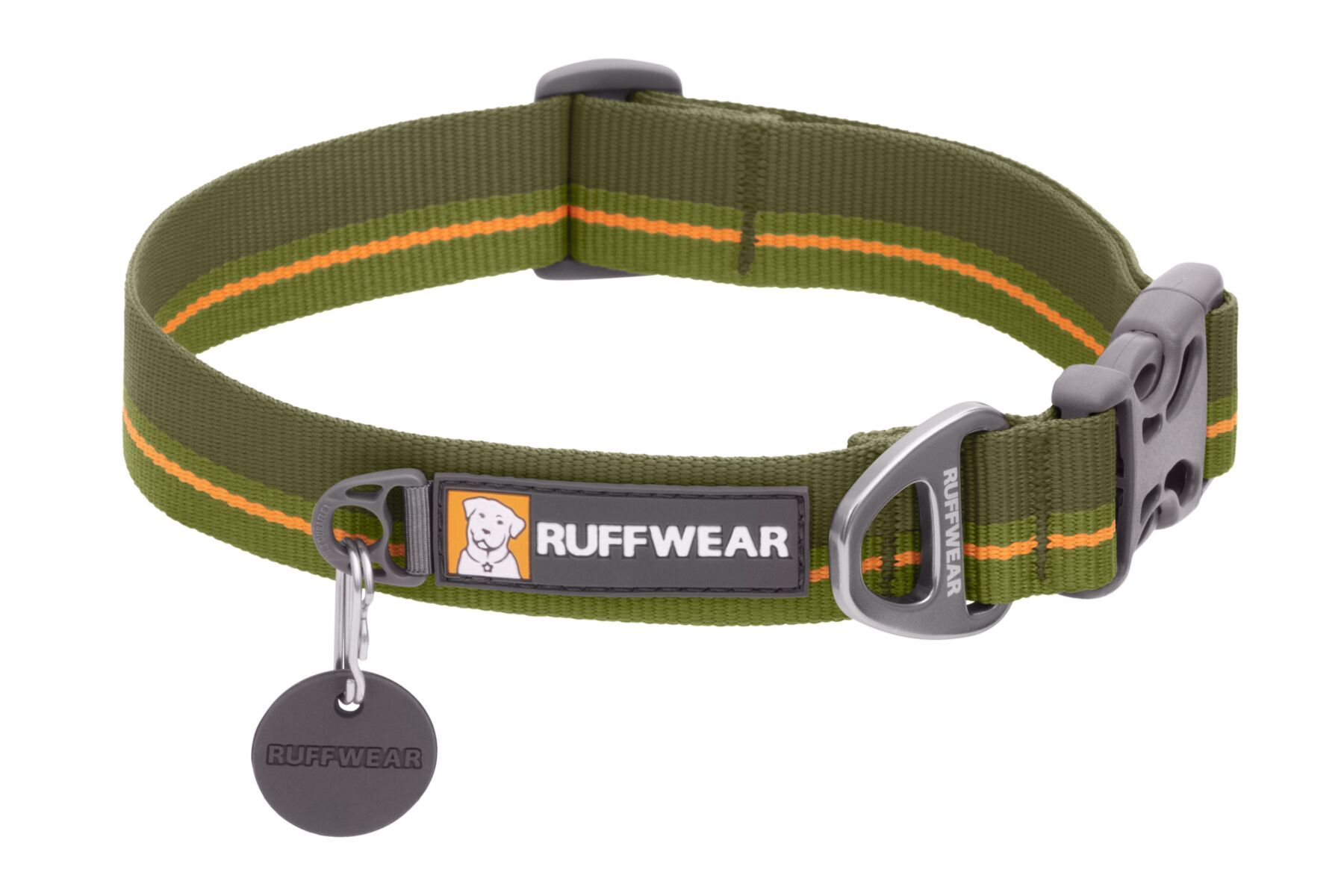 Ruffwear Hundehalsbänder Ruffwear Flat Out™ Halsband grün S