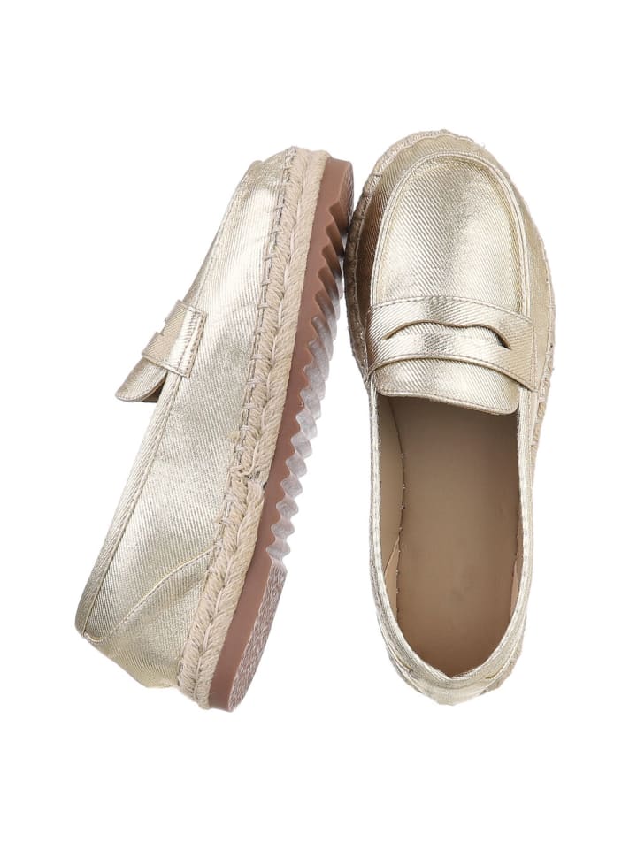 Ital-Design Halbschuh in Gold günstig kaufen