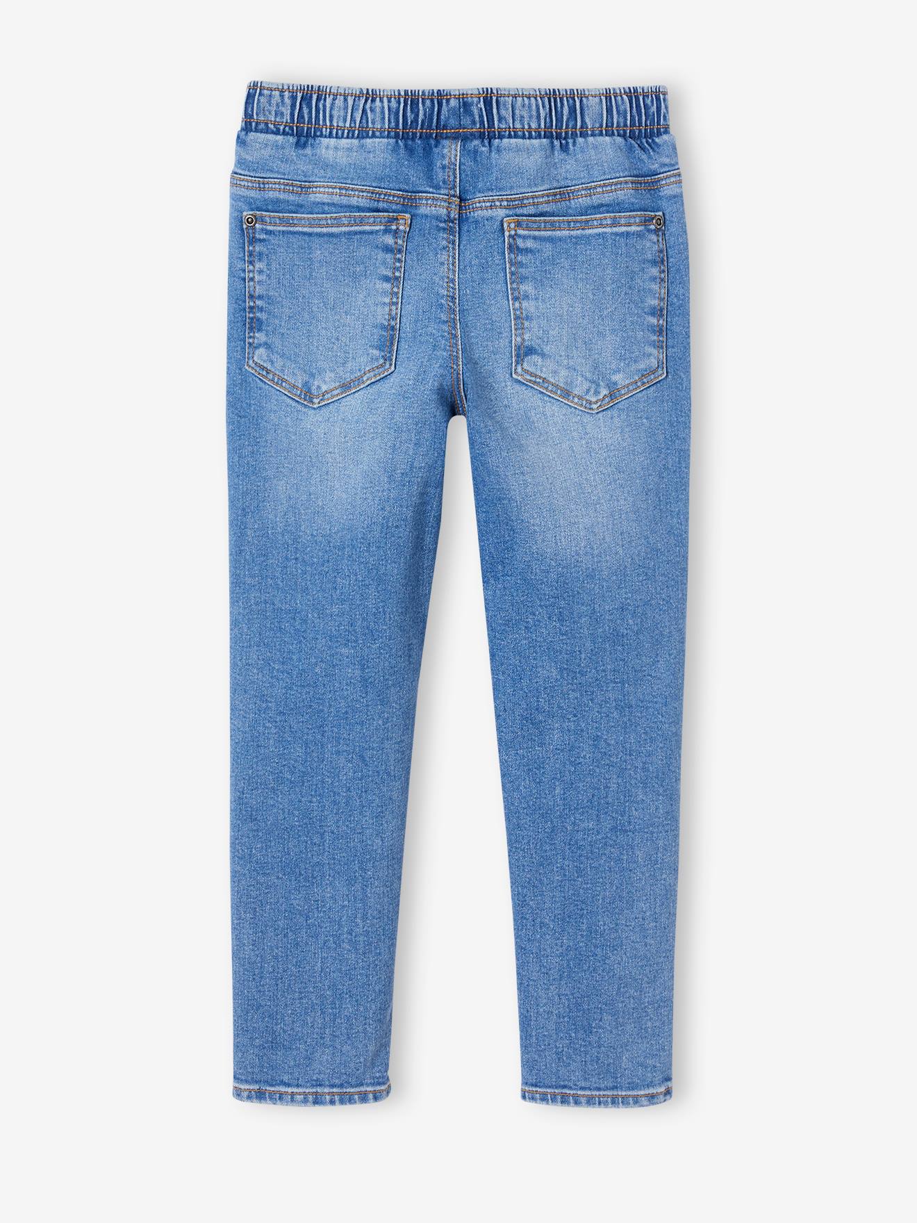 Vertbaudet Jungen Slim-Jeans mit Dehnbund BASIC - blue stone