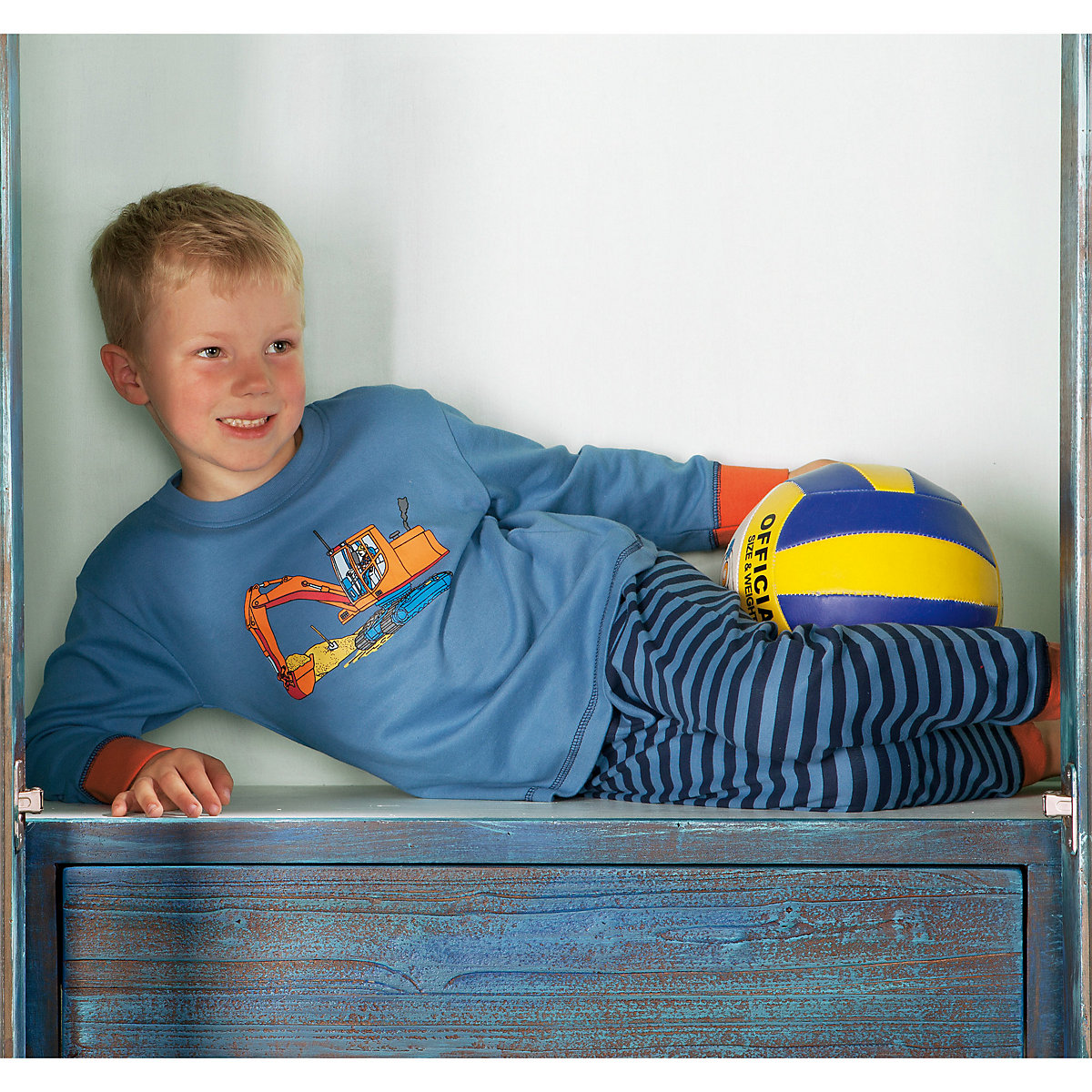 Kinder-Schlafanzug 2er-Pack Interlock-Jersey