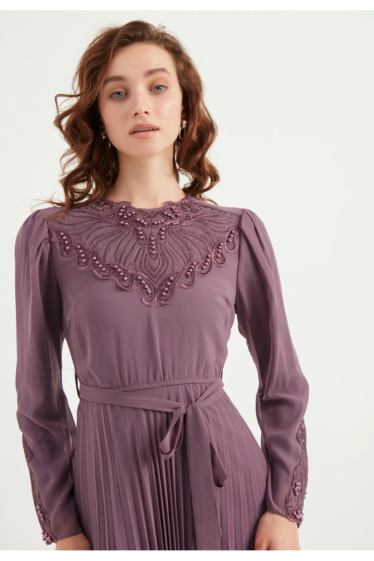 Herita  Chiffon-Maxikleid