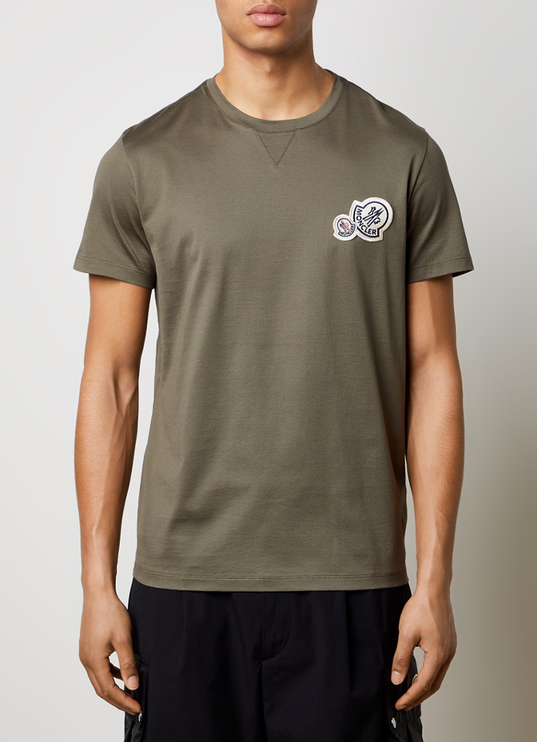 T-shirt Moncler con logo ed elasticizzata