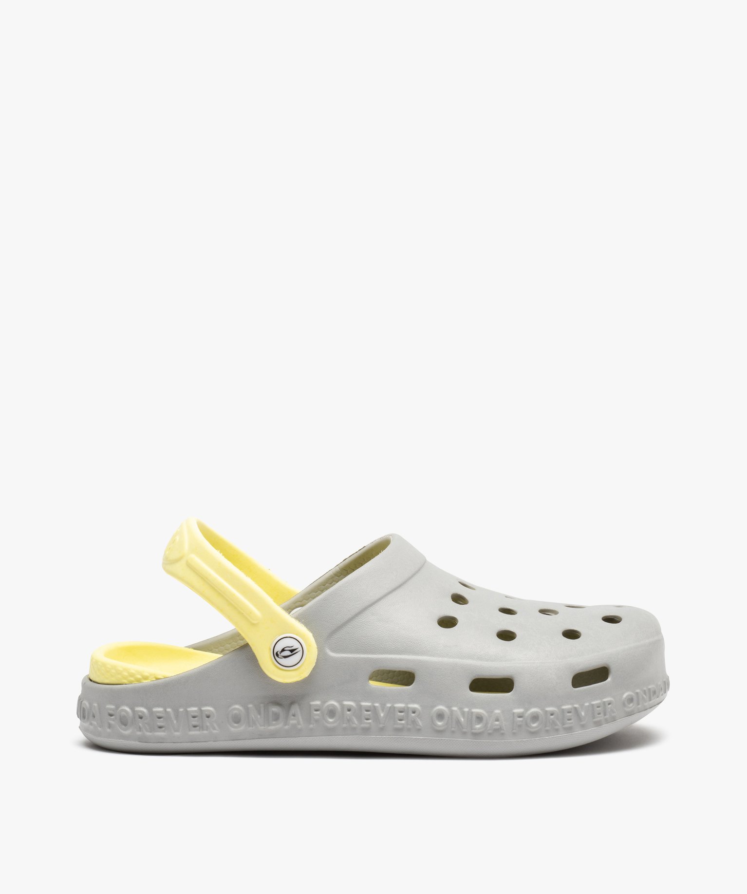 Mules de piscine Garçon style sabot et bicolores gris | GEMO
