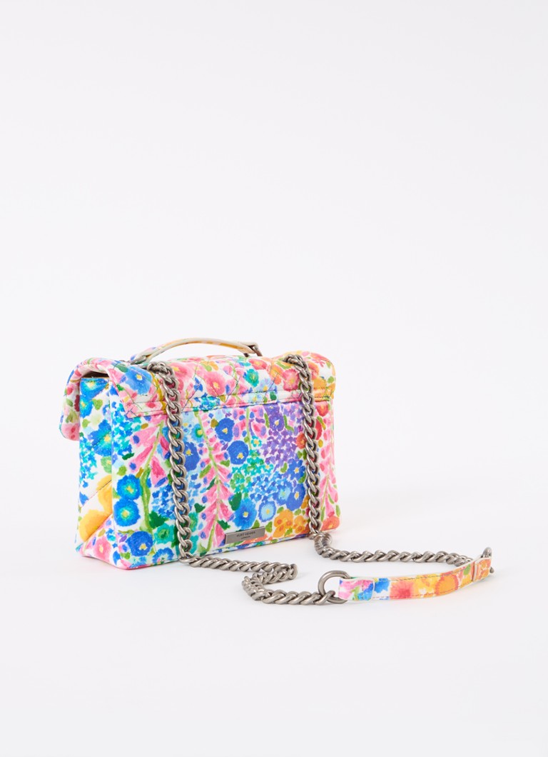 Borsa a tracolla Kensington in pelle con stampa floreale di Kurt Geiger
