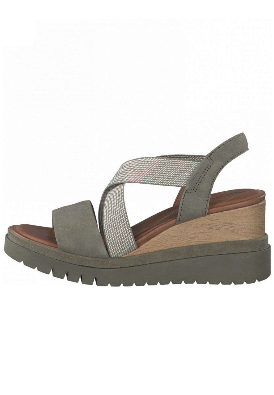 TAMARIS Klassische Sandalen khaki Woms Sandals
