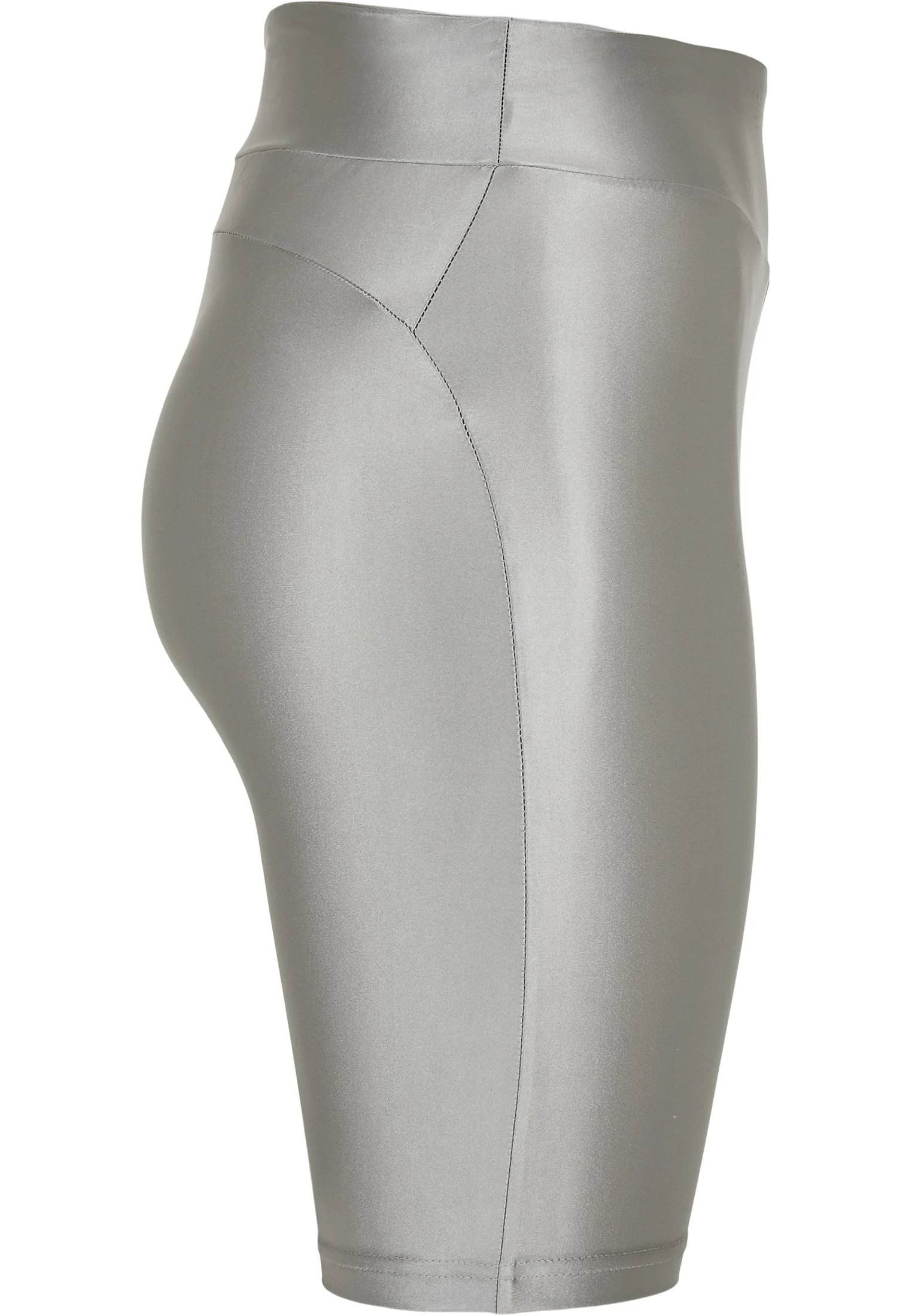 Pantalones cortos de ciclismo Urban Classics para mujer con cintura alta, metalizados y brillantes - Pantalones cortos