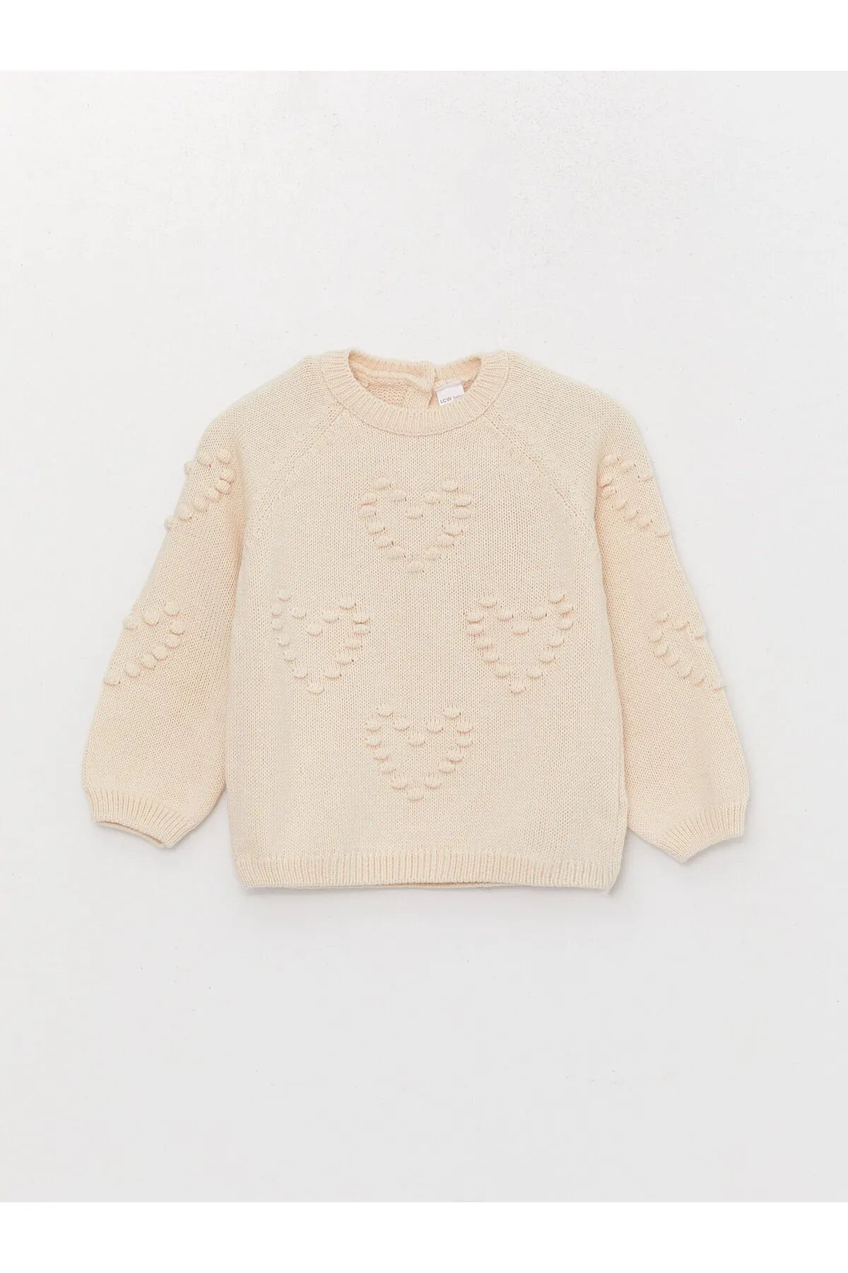 LC Waikiki  Langärmliger Strickpullover für Babys und Mädchen mit Rundhalsausschnitt