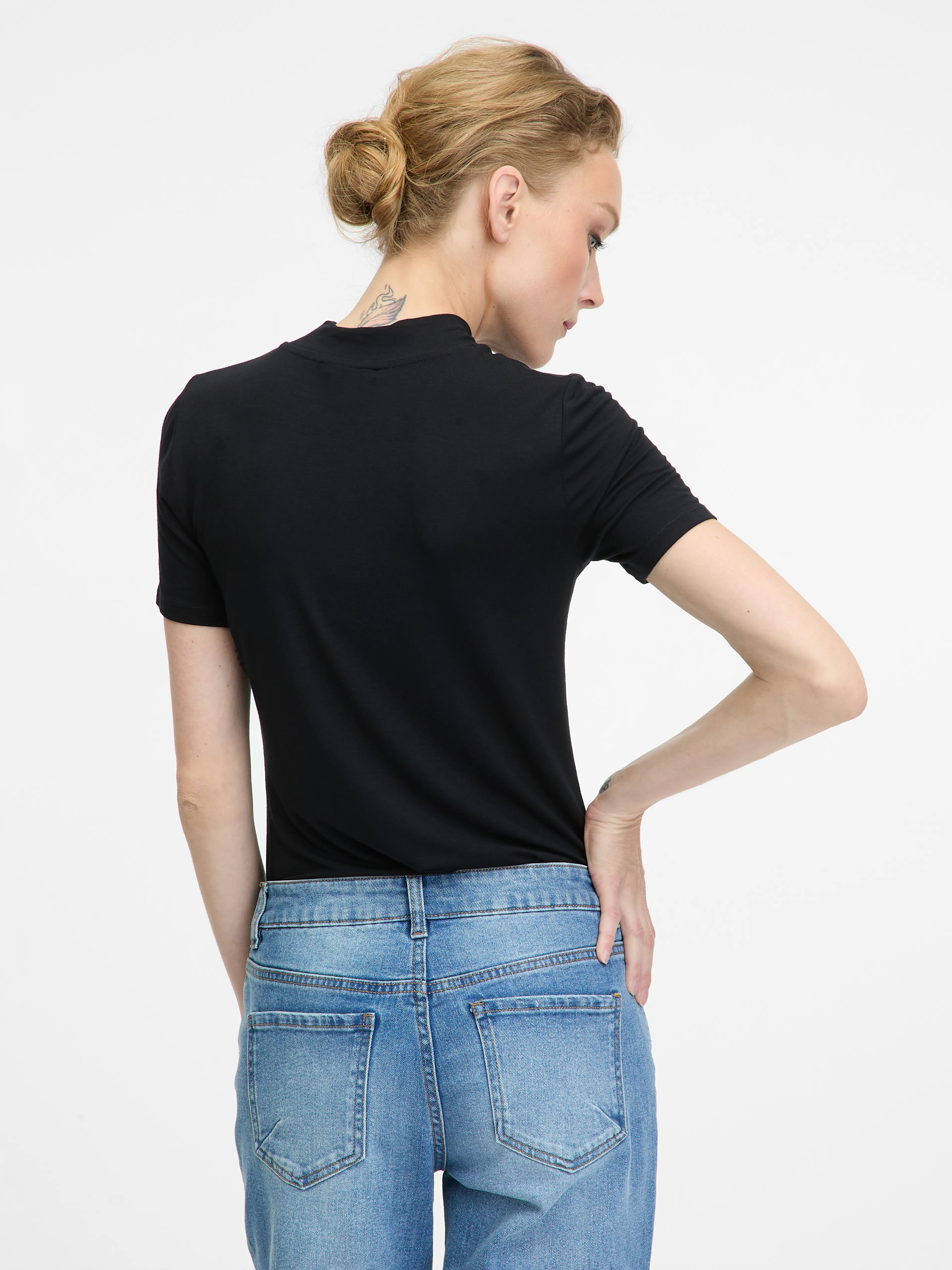 Schwarzes Damen-T-Shirt ORSAY