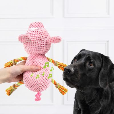 Doglove Hundespielzeug Schwein