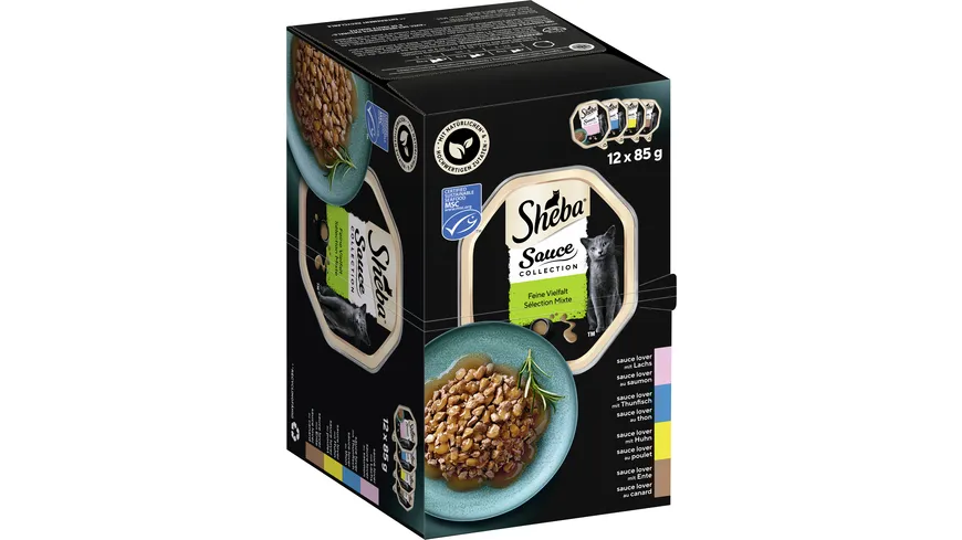 SHEBA® Sauce Lover Feine Vielfalt Schale 1020 g
