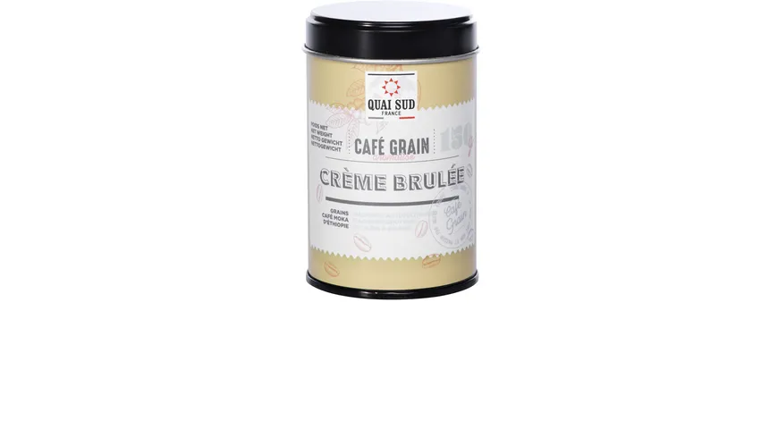 Quai Sud Aromatisierte Kaffeebohnen Creme Brûlée in Dose 150 g
