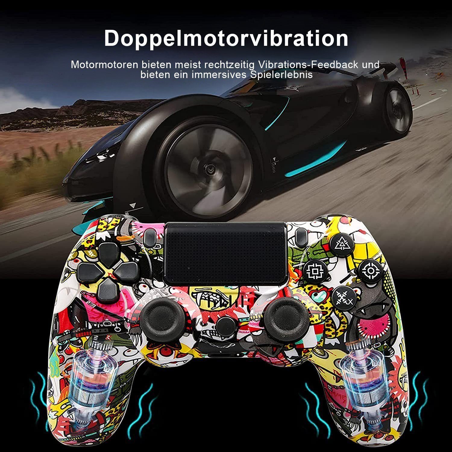 Tadow Gamepad, Game Controller, Wireless, Bluetooth, für PS4 PlayStation 4-Controller