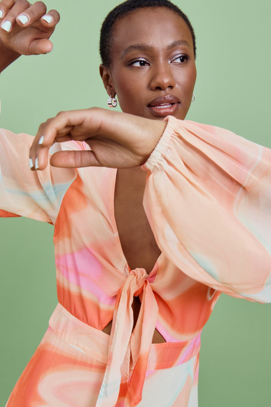 Chiffon party maxi dress