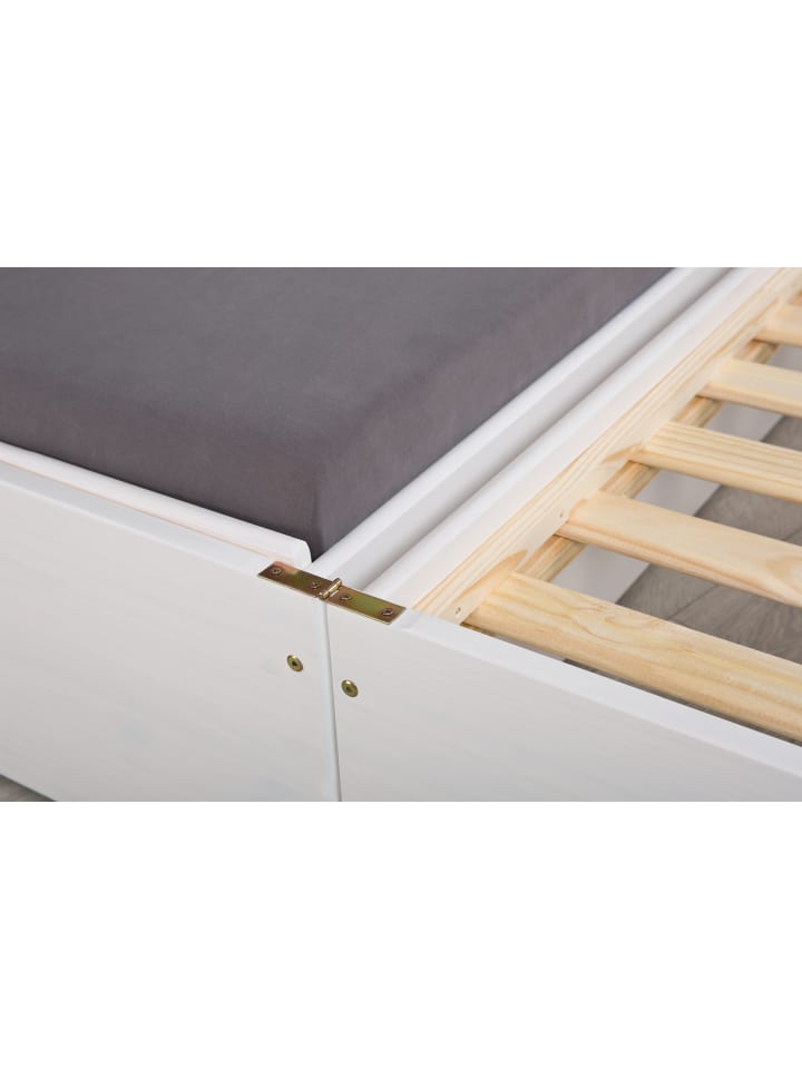 ebuy24 Bett Lotved Weiß 97 x 209 cm günstig kaufen onesize