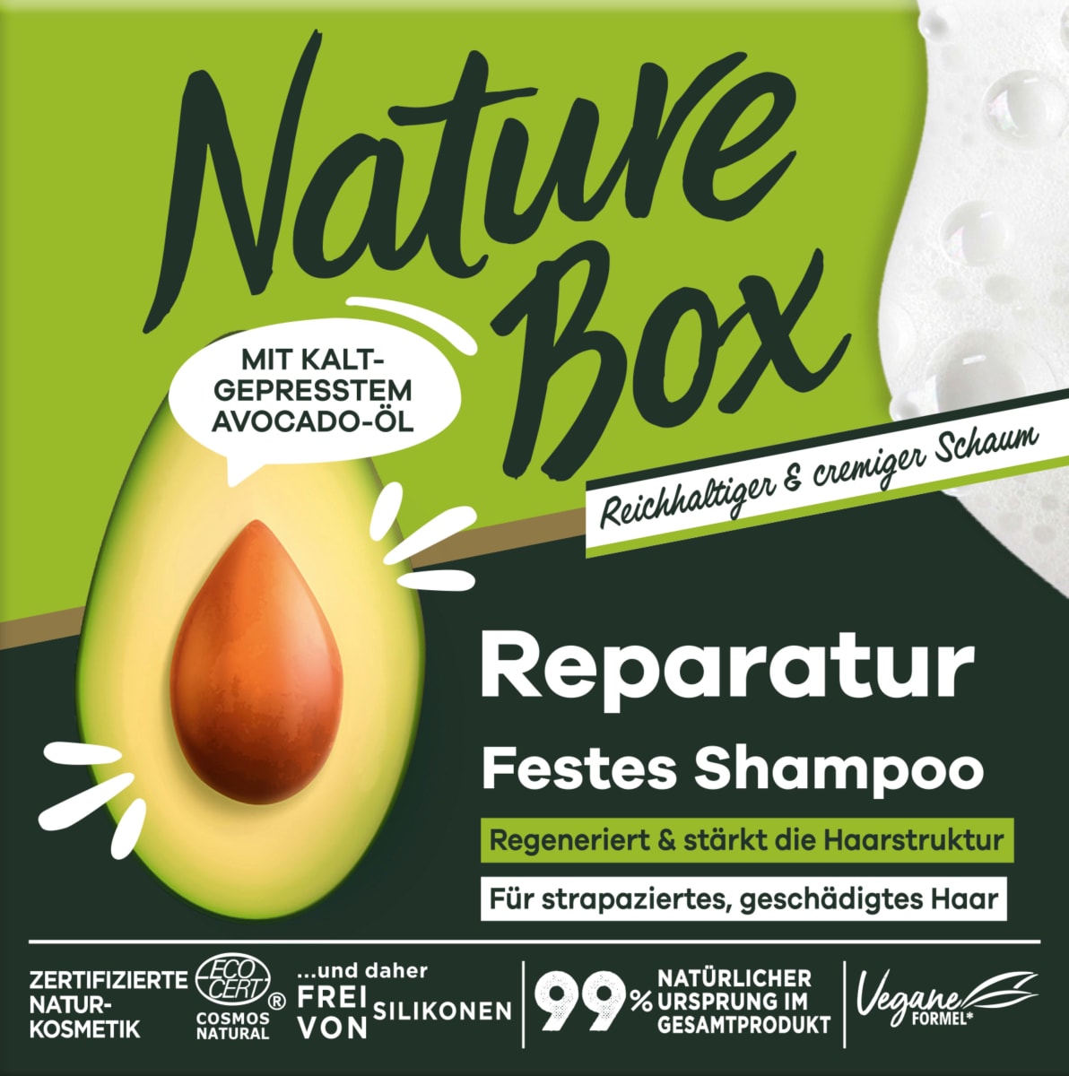 Festes Shampoo Avocado, 85 g