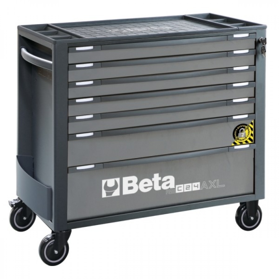 Beta 024004277 Voziček za orodje, antracitno siv, 7 predalov - 103,5 x 97 x 44,5 cm