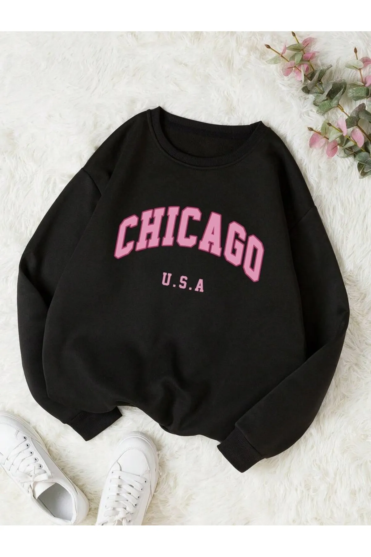 MOONBULL  Sweatshirt - Schwarz - Regular Fit