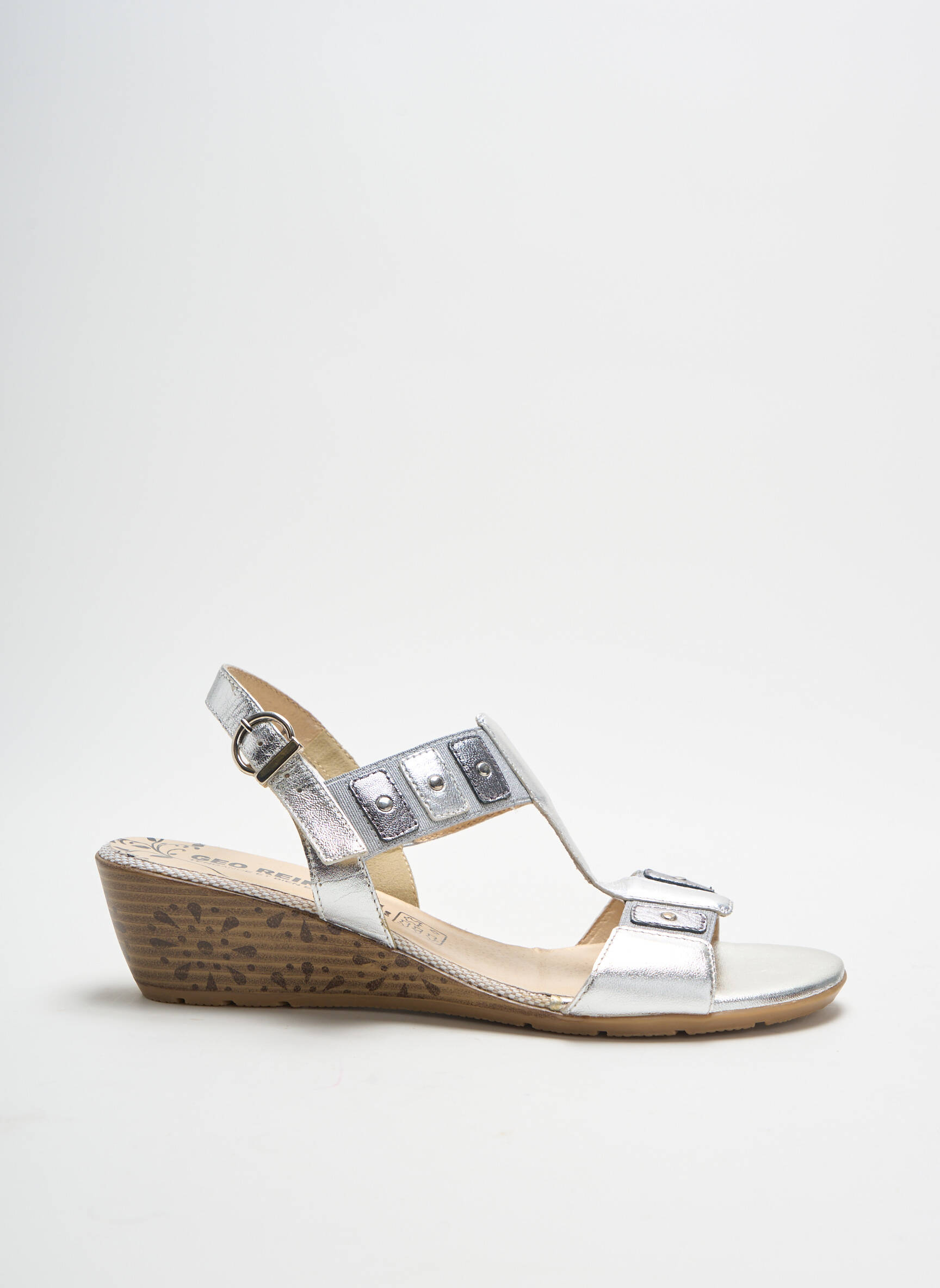 Geo Reino Sandales Nu Pieds Femme couleur gris