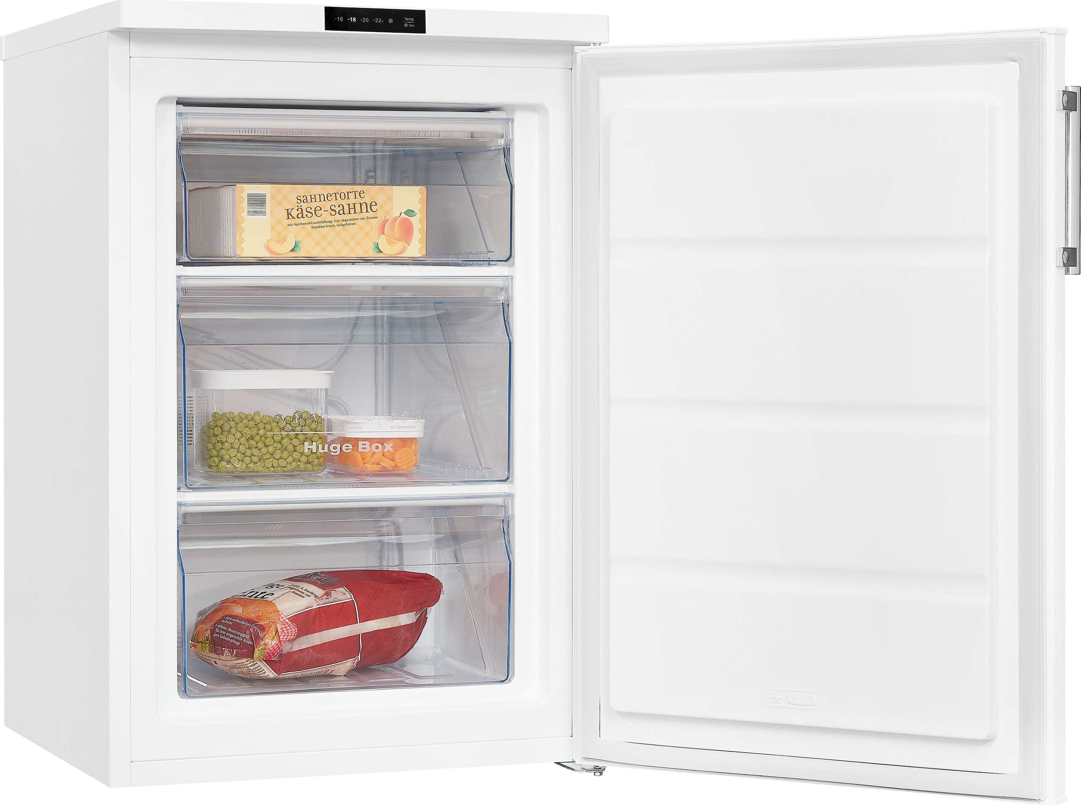 exquisit Gefrierschrank GS81-HE-010D weiss, 85,0 cm hoch, 56,0 cm breit